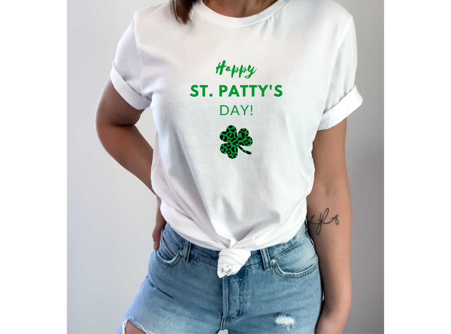 Animal Print Shamrock St Pattys Day Shirt