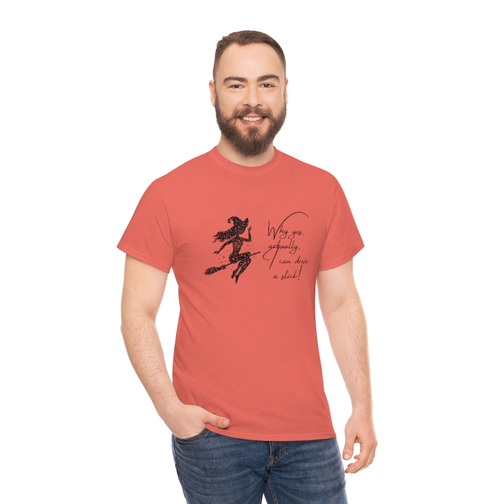 Witch Riding On Broom T-Shirt Funny Halloween Tee Sarcastic Fall Shirt Witches Tshirt Bitch T Witches Autumn Apparel - The Good Life Vibe