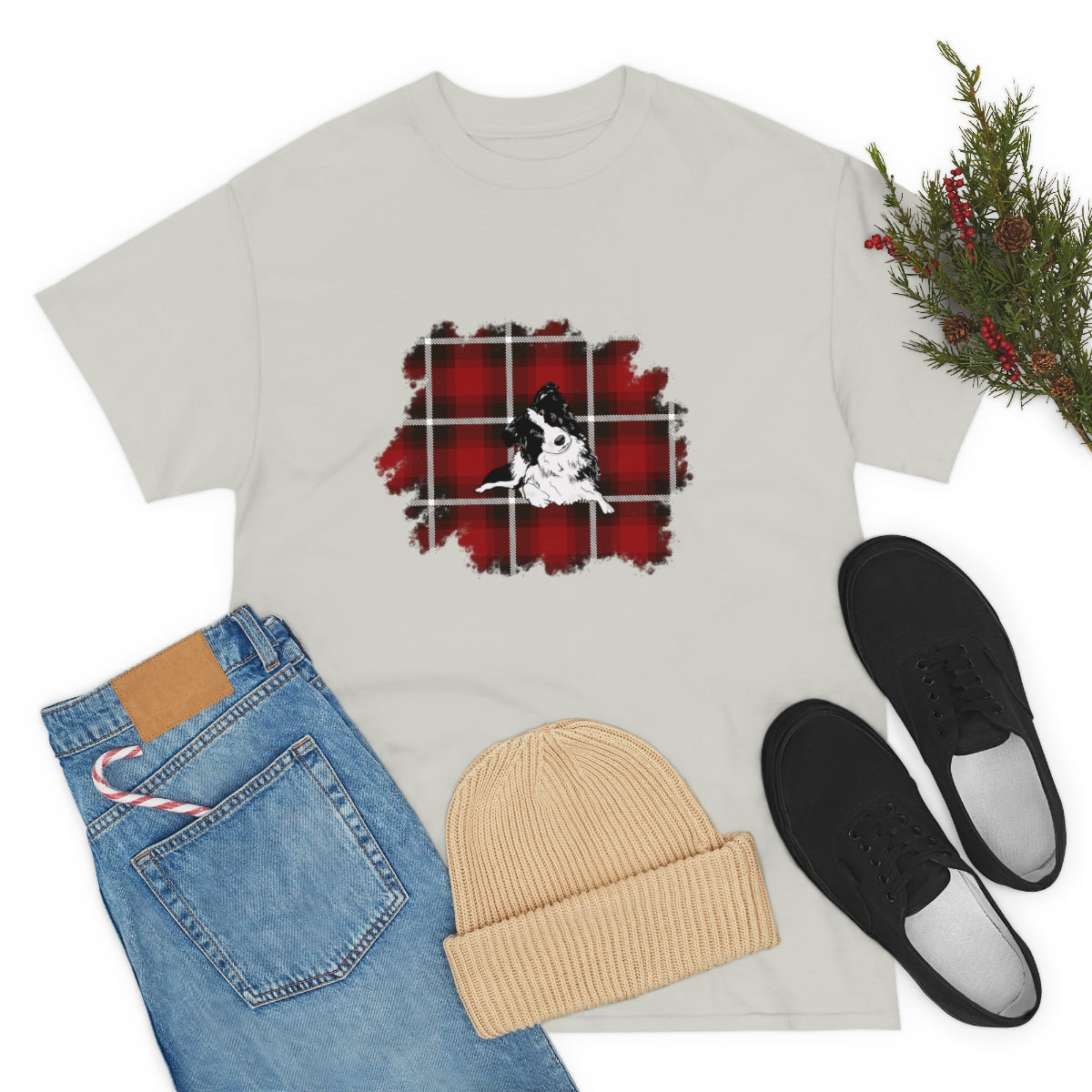 Buffalo Plaid Dog Shirt, Christmas Dog Shirt, Shirt for Dog Lover, Gift for Dog Lover, Unisex Christmas Shirt, Buffalo Plaid Shirts, Dog Mom - The Good Life Vibe