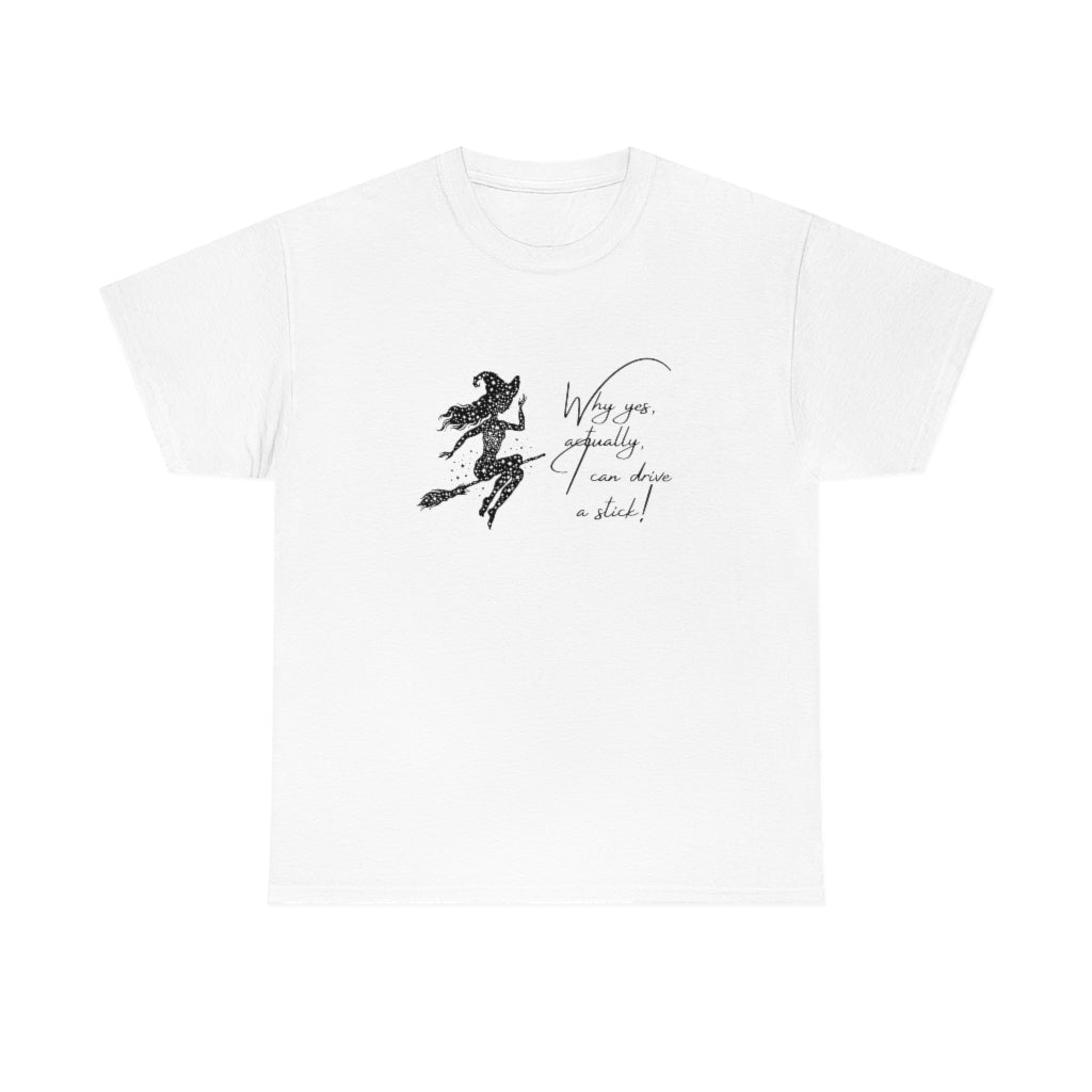 Witch Riding On Broom T-Shirt Funny Halloween Tee Sarcastic Fall Shirt Witches Tshirt Bitch T Witches Autumn Apparel - The Good Life Vibe