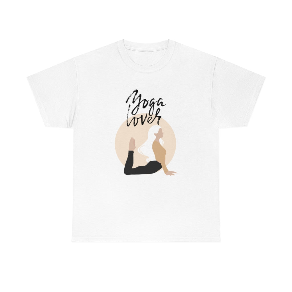 Yoga Love Tee Fun Workout Tshirt Trendy Preppy Gift Shirt Comfy Exercise Tshirt - The Good Life Vibe