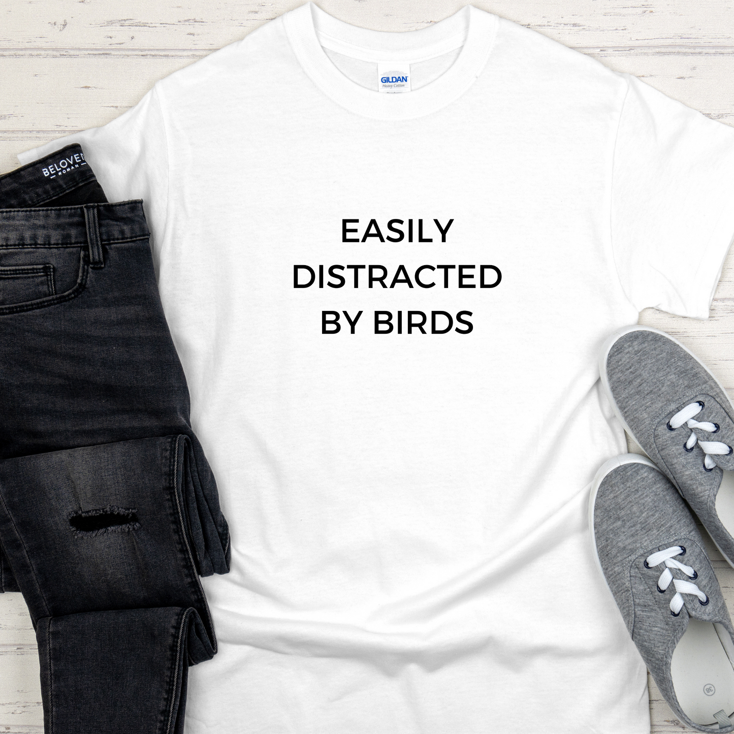 Easily Distracted By Birds Tshirt