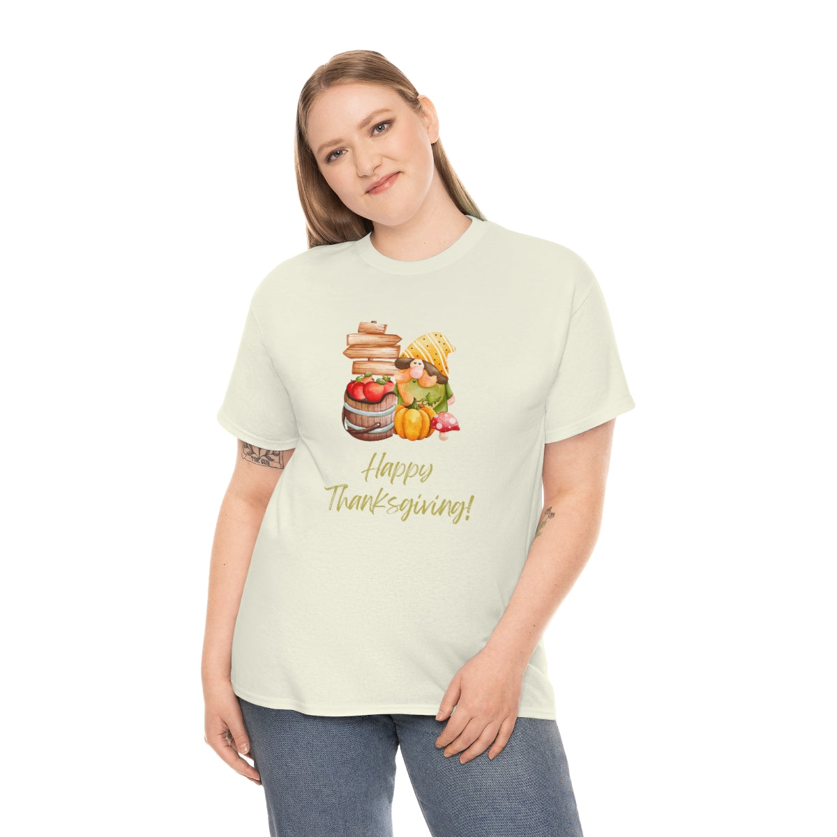 Thanksgiving Tshirt Gnome T-shirt Give Thanks Tee Gratitude Thankful Shirt Adult Fall Tees Autumn Apparel Cute Shirts Women Cute Fall Tee - The Good Life Vibe