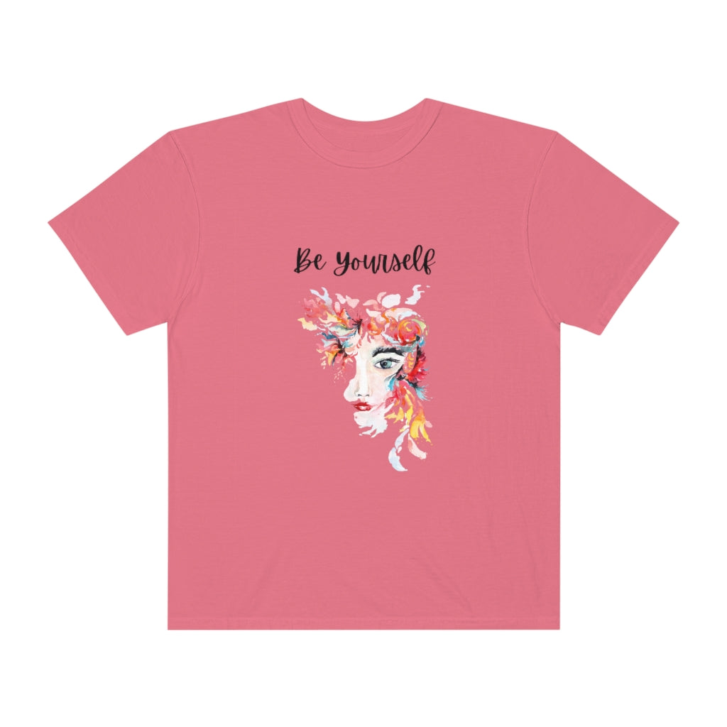 Be Yourself T-shirt Trendy Graphic Tshirt Motivational Womens Tee Colorful Face Shirt - The Good Life Vibe