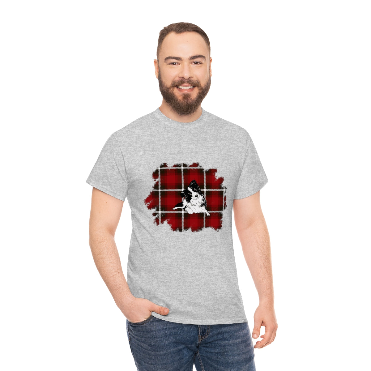 Buffalo Plaid Dog Shirt, Christmas Dog Shirt, Shirt for Dog Lover, Gift for Dog Lover, Unisex Christmas Shirt, Buffalo Plaid Shirts, Dog Mom - The Good Life Vibe