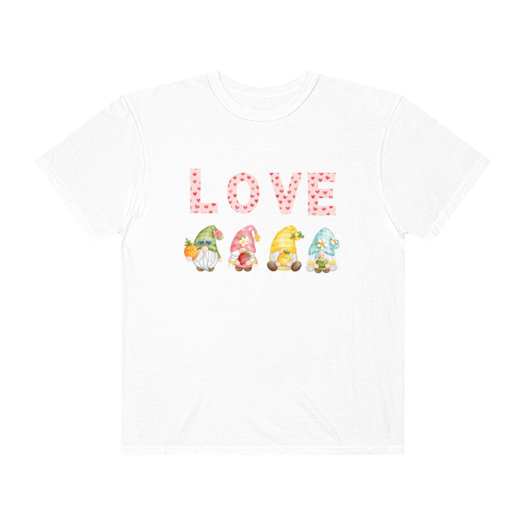 Love Gnomes Comfort Colors T-Shirt Preppy Cute Tee Trendy Graphic Tee - The Good Life Vibe