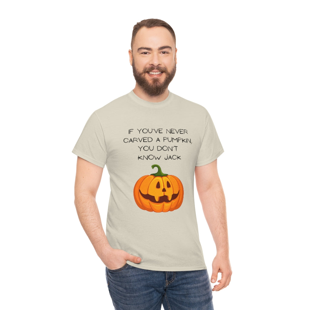 Halloween Fall Spooky Pumpkin Jack O' Lantern Funny Slogan Trendy Gift Heavy Cotton Tee - The Good Life Vibe