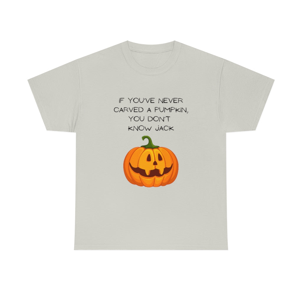 Halloween Fall Spooky Pumpkin Jack O' Lantern Funny Slogan Trendy Gift Heavy Cotton Tee - The Good Life Vibe