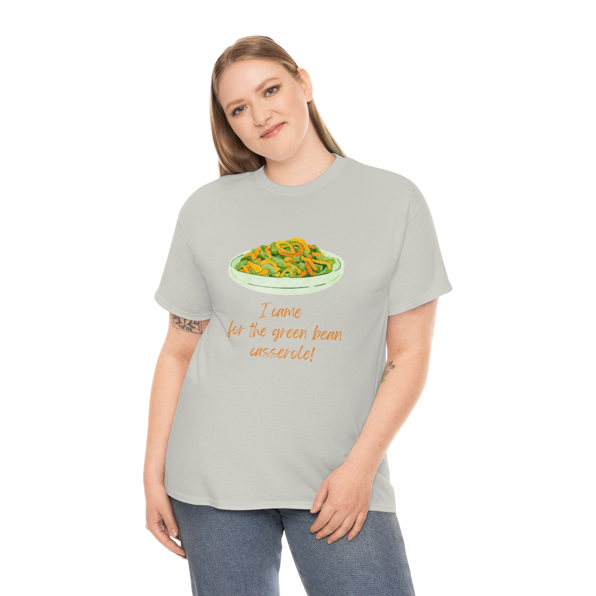Thanksgiving Tshirt Green Bean Cassersole T-shirt Christmas Tee Holiday Shirt Funny T-Shirt Adult Tees Food Lover Tee Cute Shirts Women - The Good Life Vibe