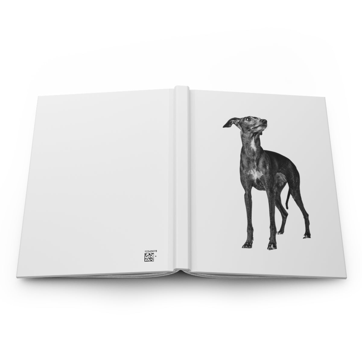 Black Dog Notebook, Hard Cover Notebook, Dotted Paper Journal, Black Dog,, Lined Notebook, Lined Journal, Stationary, Empowerment Journal - The Good Life Vibe