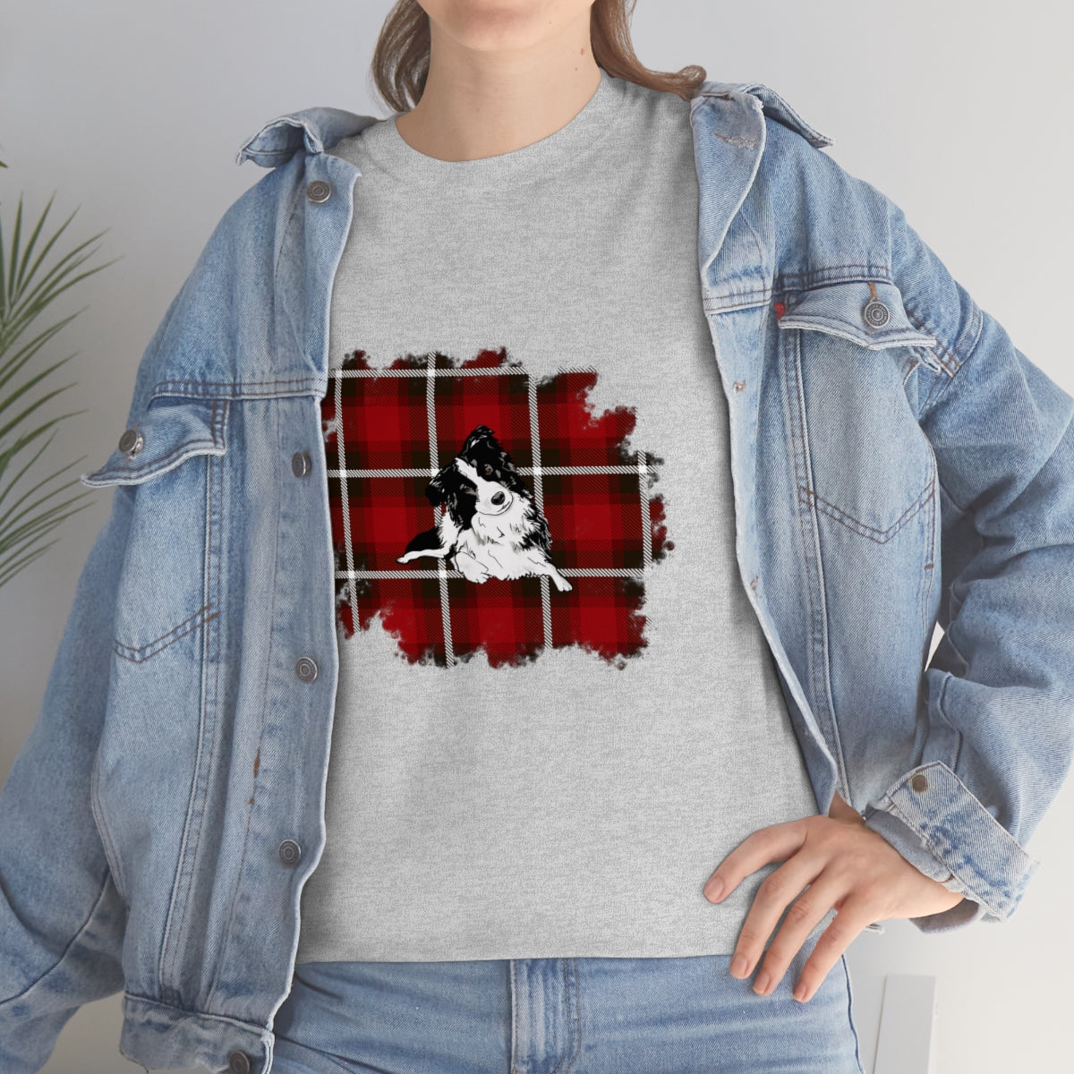 Buffalo Plaid Dog Shirt, Christmas Dog Shirt, Shirt for Dog Lover, Gift for Dog Lover, Unisex Christmas Shirt, Buffalo Plaid Shirts, Dog Mom - The Good Life Vibe