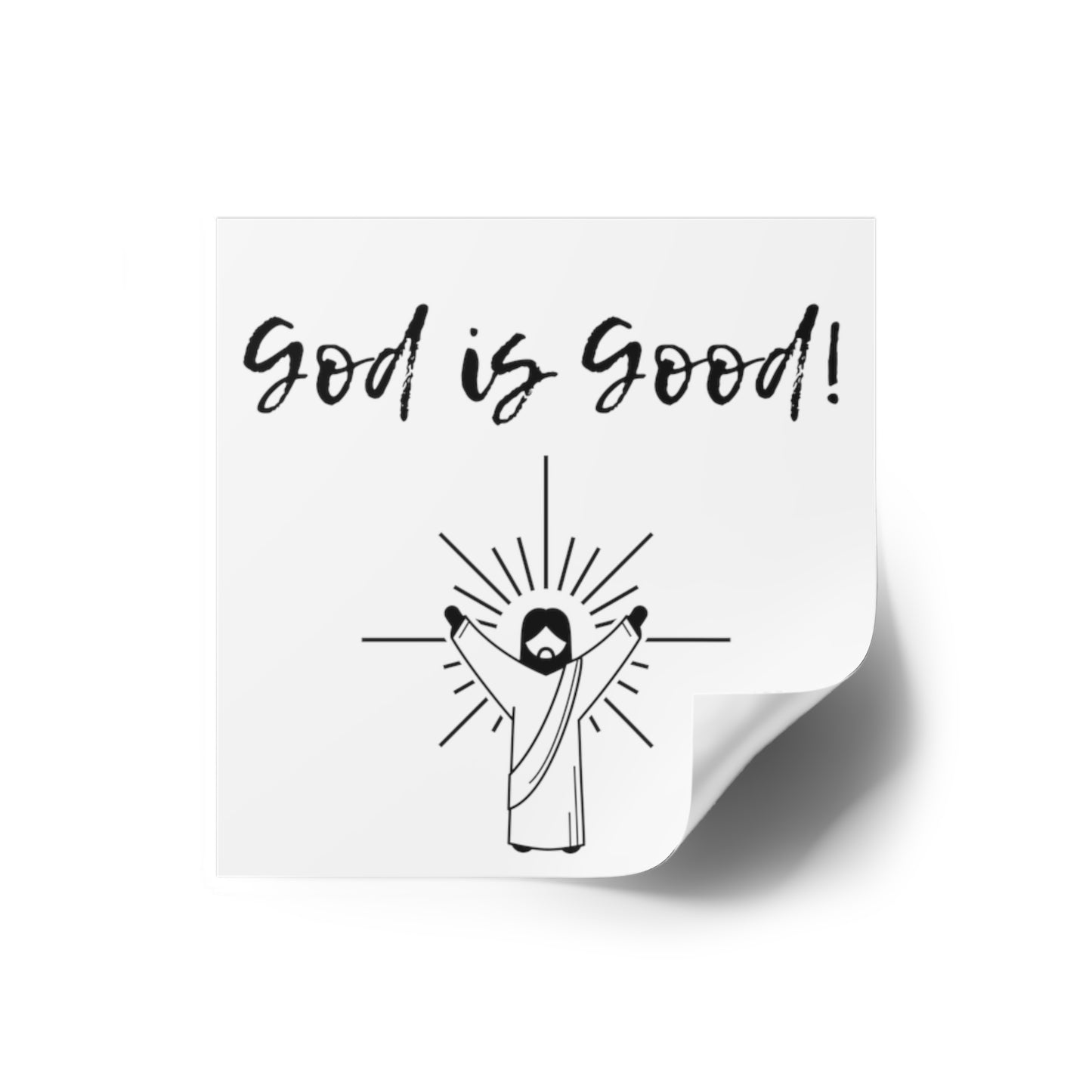 God Is Good Sticker, Christian Sticker,  Laptop, Phone, Notebook Sticker, Faith Sticker, Gift for Christian, Bible Verse, Religious Stickers - The Good Life Vibe