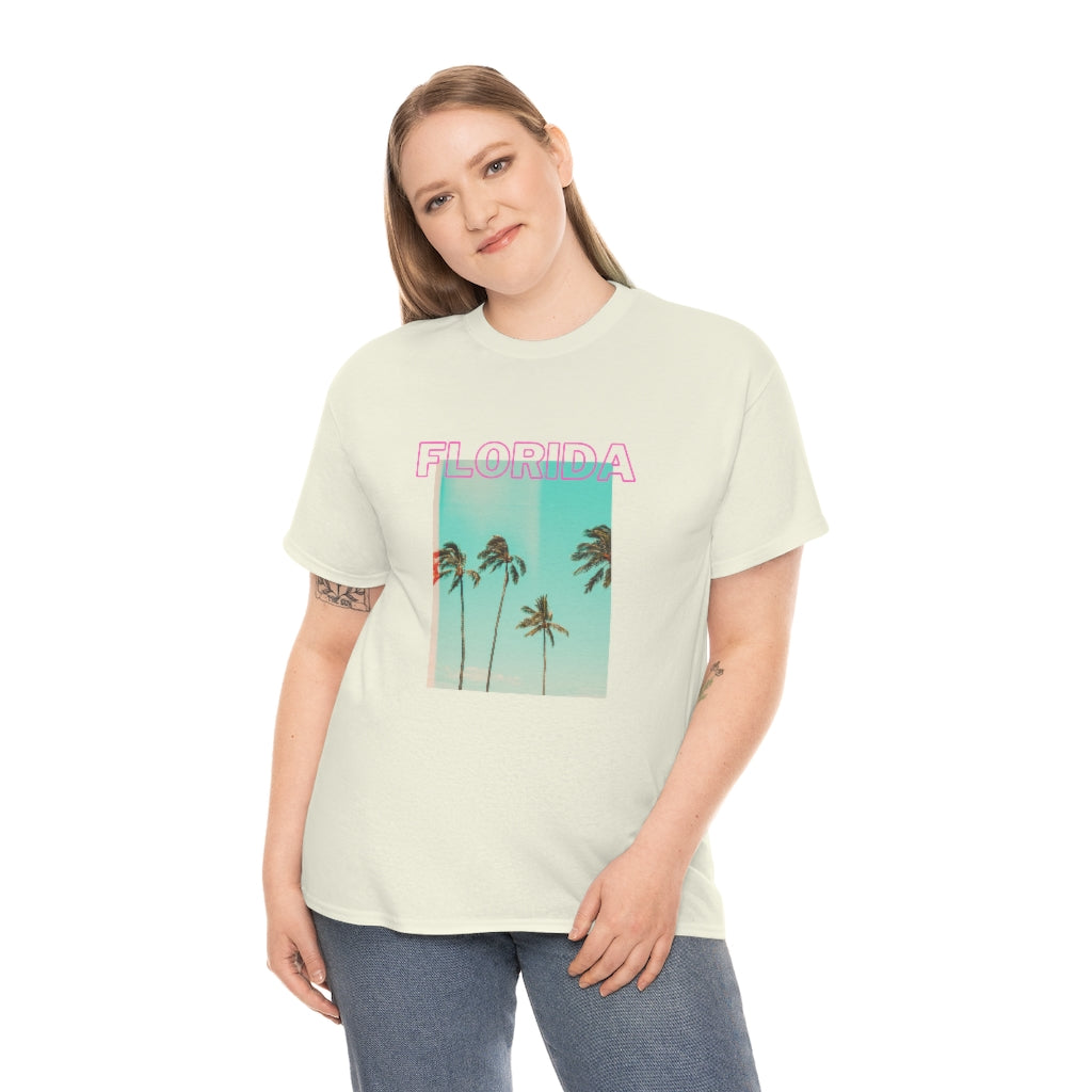 Flordia Tee Florida Shirt Preppy Clothes Trendy Shirts Aesthetic Shirt Beachy Tee Cute Comfy Clothes Palm Tree Shirt - The Good Life Vibe