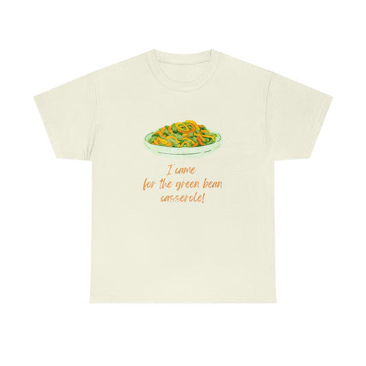 Thanksgiving Tshirt Green Bean Cassersole T-shirt Christmas Tee Holiday Shirt Funny T-Shirt Adult Tees Food Lover Tee Cute Shirts Women - The Good Life Vibe