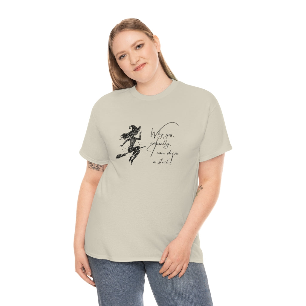 Witch Riding On Broom T-Shirt Funny Halloween Tee Sarcastic Fall Shirt Witches Tshirt Bitch T Witches Autumn Apparel - The Good Life Vibe