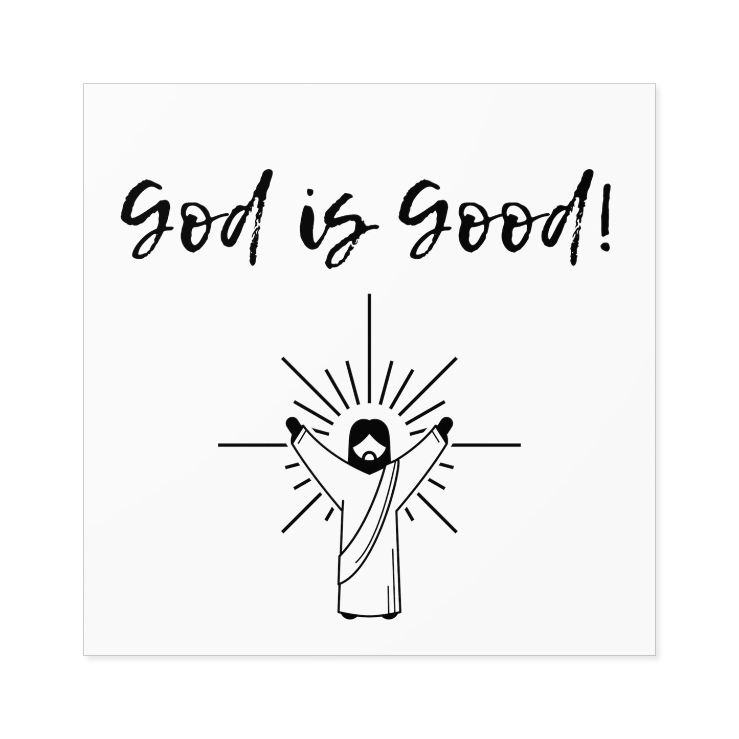 God Is Good Sticker, Christian Sticker,  Laptop, Phone, Notebook Sticker, Faith Sticker, Gift for Christian, Bible Verse, Religious Stickers - The Good Life Vibe