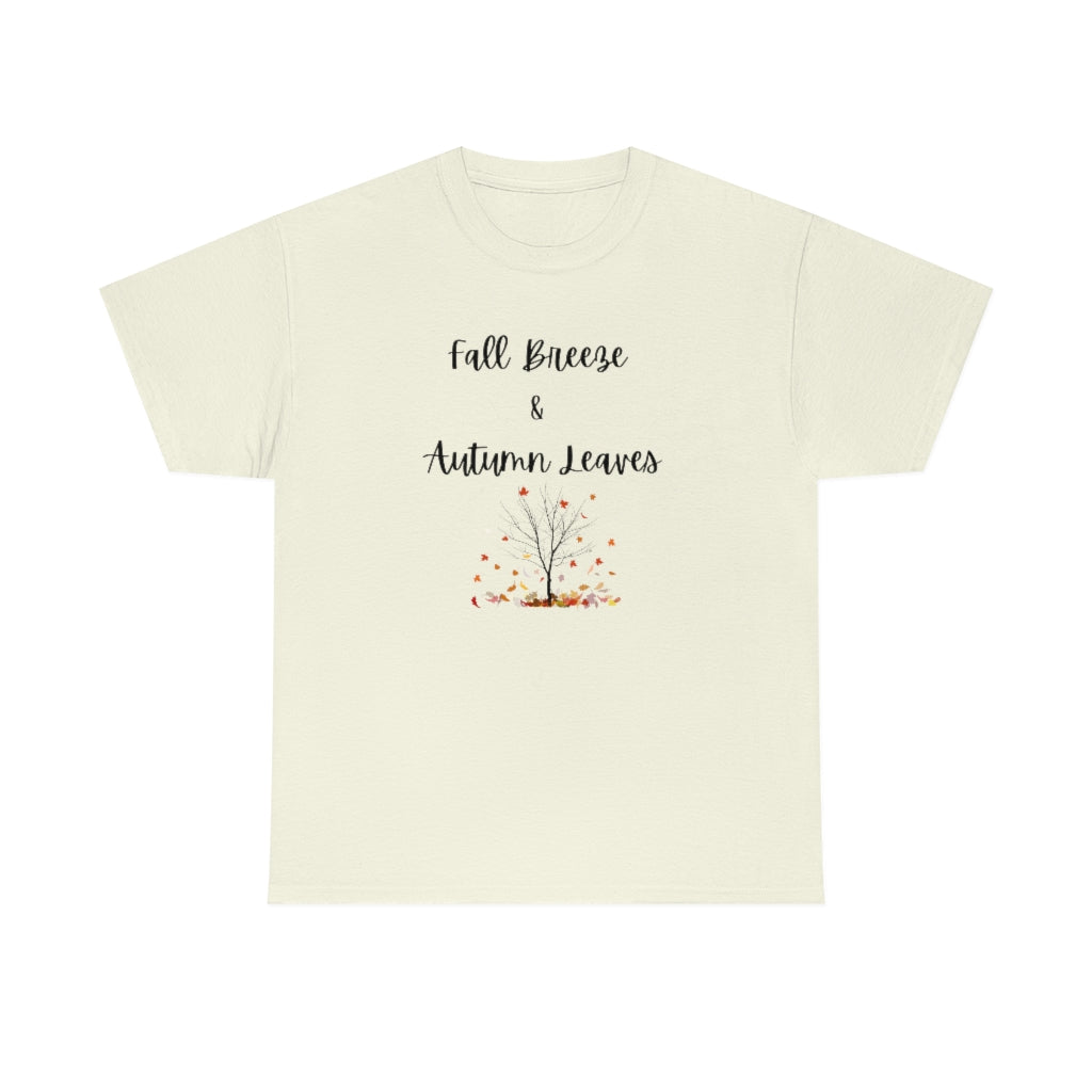 Fall Breeze & Autumn Leaves Tee Cute Graphic T-Shirt Trendy Thanksgiving Shirt Farm T - The Good Life Vibe