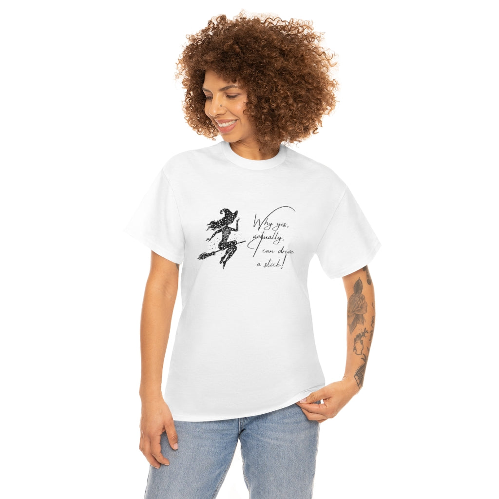 Witch Riding On Broom T-Shirt Funny Halloween Tee Sarcastic Fall Shirt Witches Tshirt Bitch T Witches Autumn Apparel - The Good Life Vibe