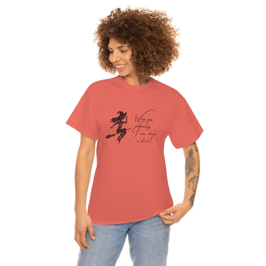 Witch Riding On Broom T-Shirt Funny Halloween Tee Sarcastic Fall Shirt Witches Tshirt Bitch T Witches Autumn Apparel - The Good Life Vibe