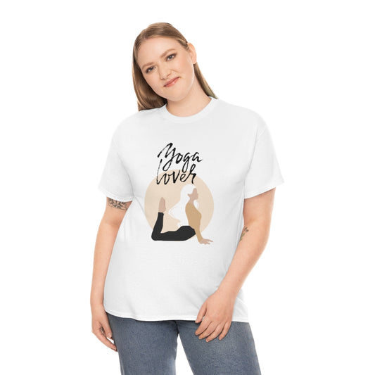 Yoga Love Tee Fun Workout Tshirt Trendy Preppy Gift Shirt Comfy Exercise Tshirt - The Good Life Vibe