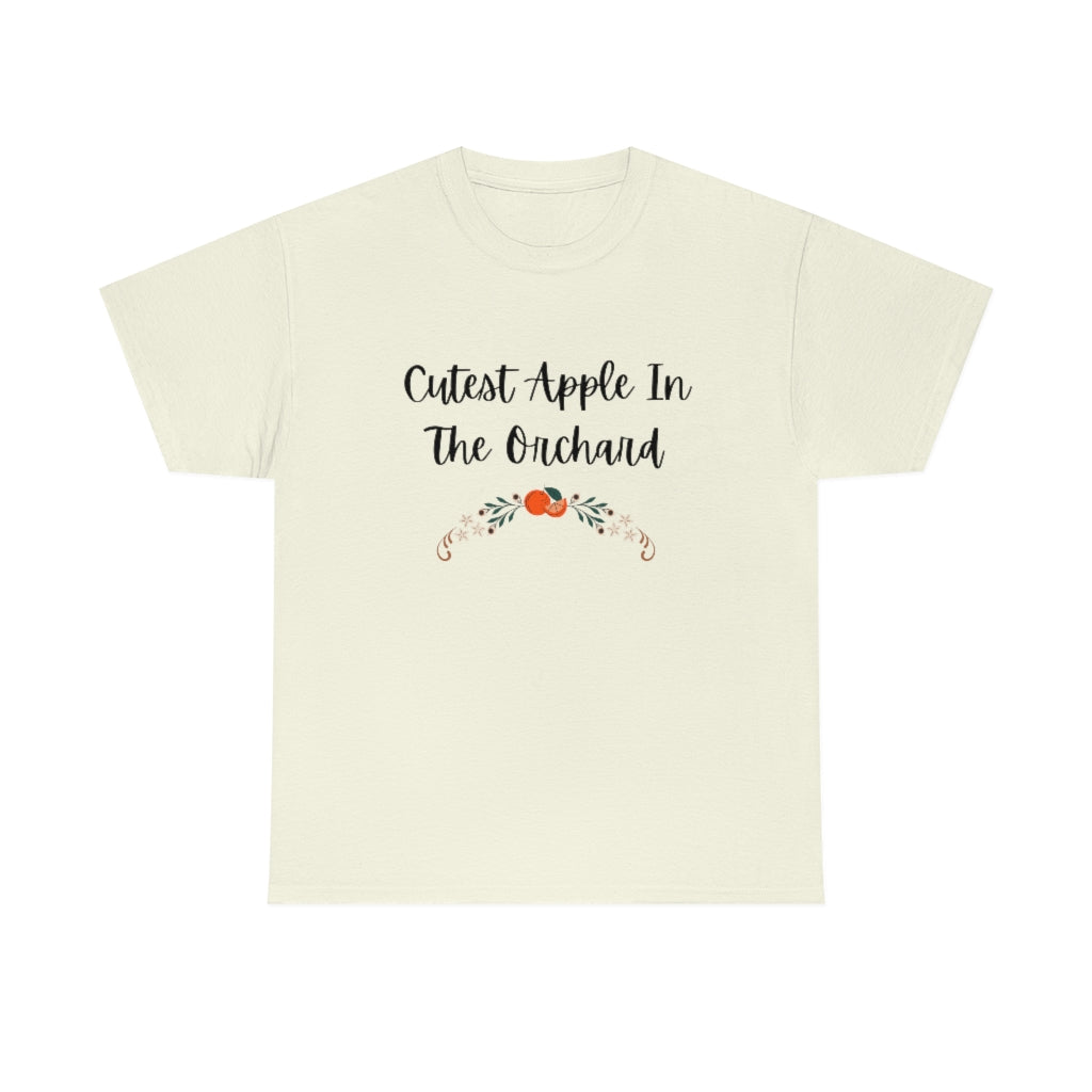 Cutest Apple In The Orchard Tee Fall Shirt Farm T-Shirt Autumn Shirt Cute Trendy T - The Good Life Vibe