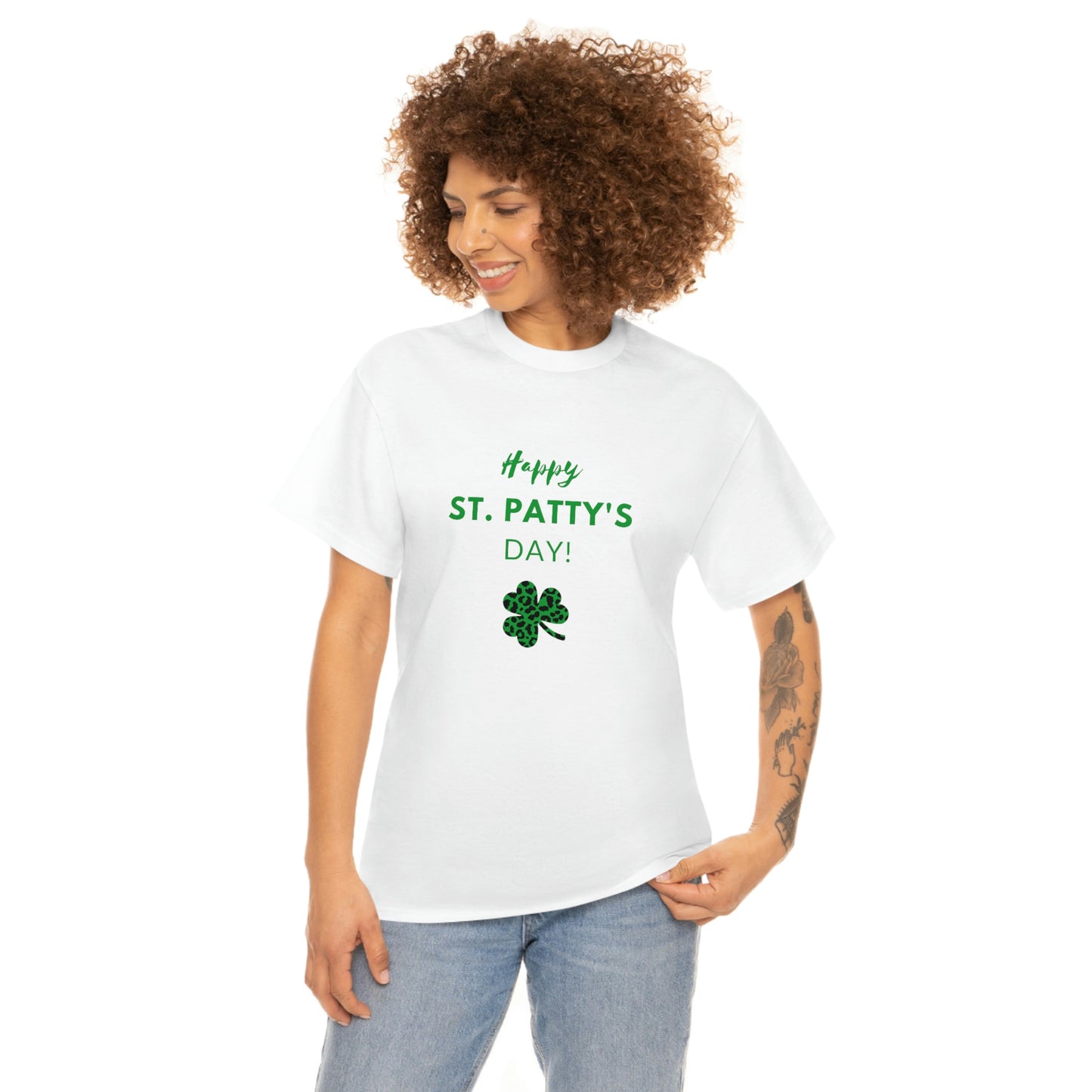 Animal Print Shamrock St Pattys Day Shirt