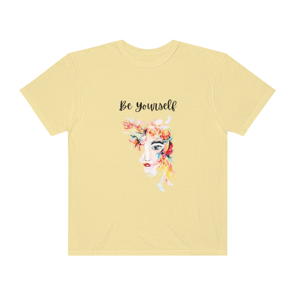 Be Yourself T-shirt Trendy Graphic Tshirt Motivational Womens Tee Colorful Face Shirt - The Good Life Vibe