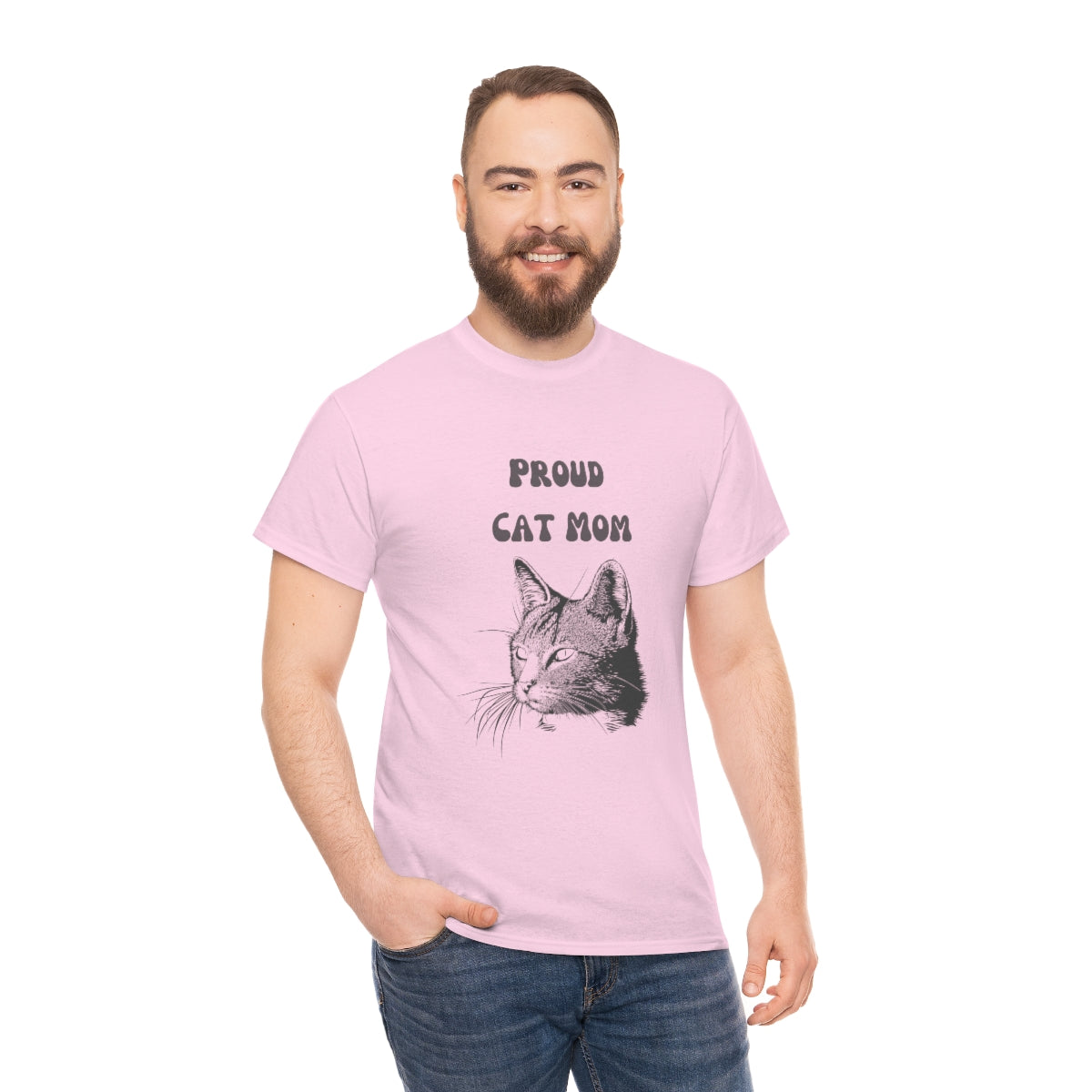 Proud Cat Mom Shirt, Cat Mom,  Funny Tshirt, Cat Owner Shirt, Cat Lover Tshirt, Cat People Tee, Gift for Cat Mom, Fur Mom Shirt, Fur Mom, - The Good Life Vibe