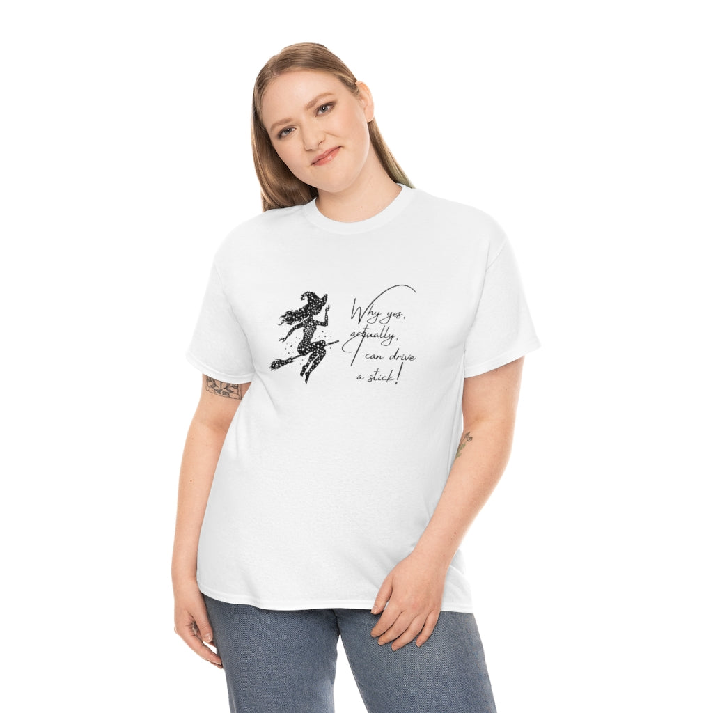 Witch Riding On Broom T-Shirt Funny Halloween Tee Sarcastic Fall Shirt Witches Tshirt Bitch T Witches Autumn Apparel - The Good Life Vibe