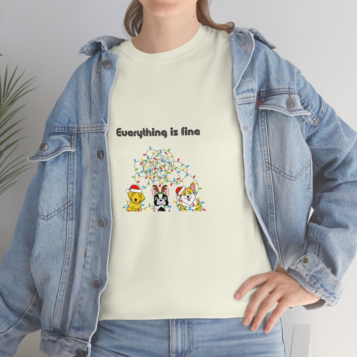 Everything is Fine Tshirt, I'm Fine Everything is Fine, Christmas Shirt, Funny Christmas Shirt, Sarcastic Tshirt, Funny Tshirt, Gift for Her - The Good Life Vibe