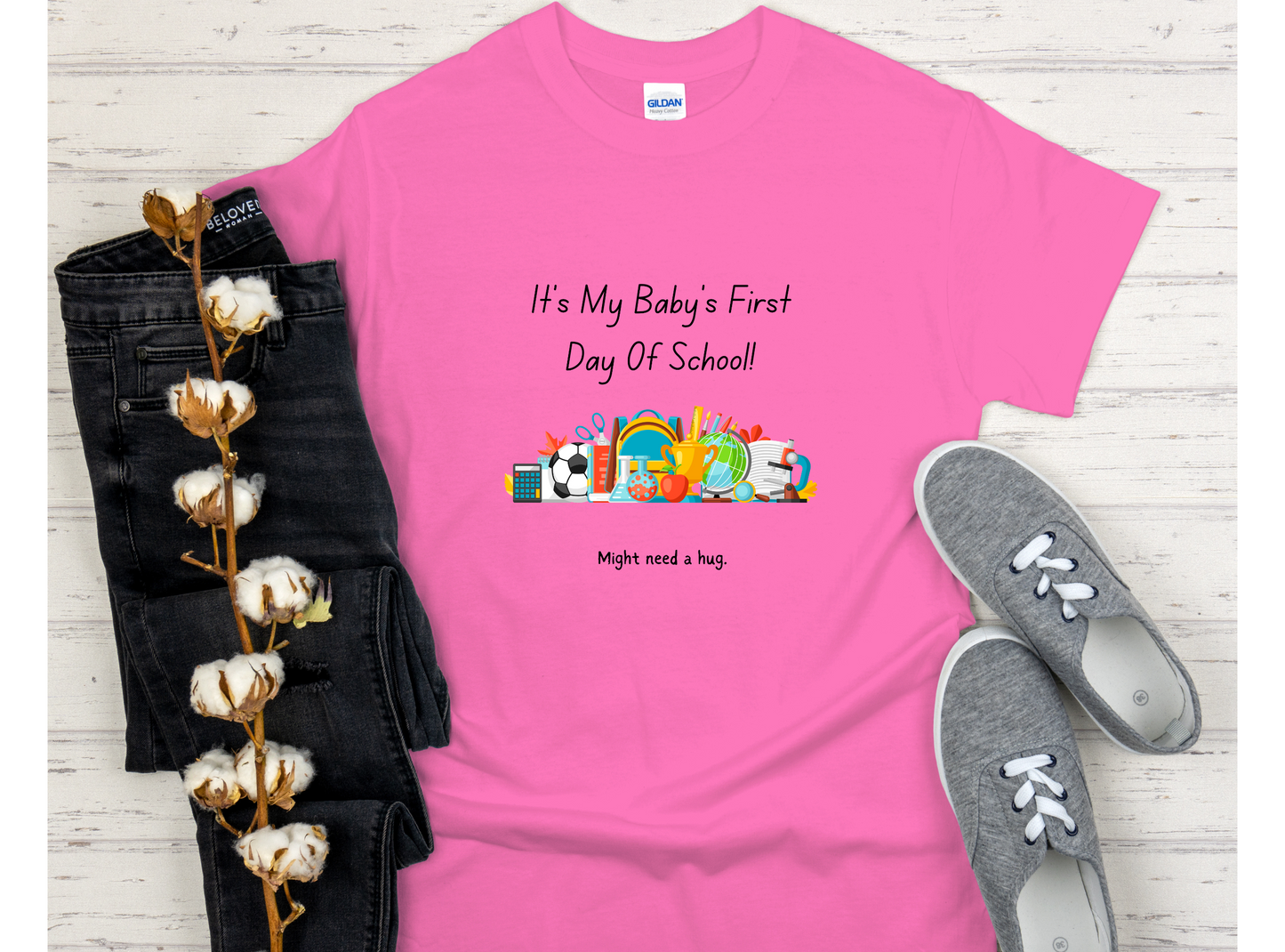 Baby's First Day of School Heavy Cotton Tee - The Good Life Vibe