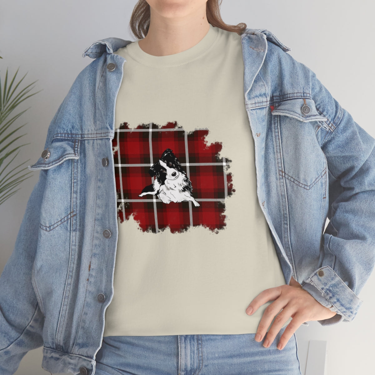 Buffalo Plaid Dog Shirt, Christmas Dog Shirt, Shirt for Dog Lover, Gift for Dog Lover, Unisex Christmas Shirt, Buffalo Plaid Shirts, Dog Mom - The Good Life Vibe