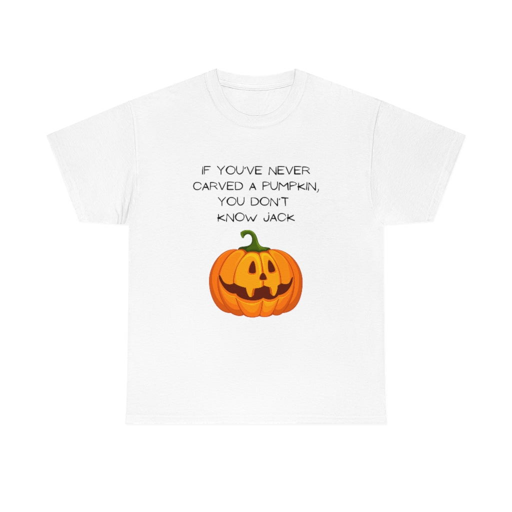 Halloween Fall Spooky Pumpkin Jack O' Lantern Funny Slogan Trendy Gift Heavy Cotton Tee - The Good Life Vibe