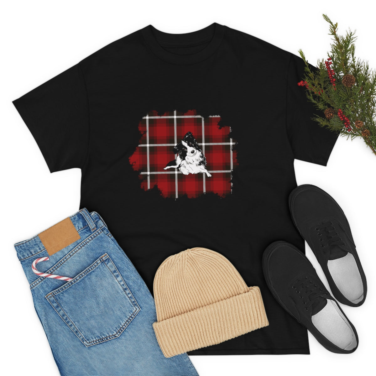 Buffalo Plaid Dog Shirt, Christmas Dog Shirt, Shirt for Dog Lover, Gift for Dog Lover, Unisex Christmas Shirt, Buffalo Plaid Shirts, Dog Mom - The Good Life Vibe