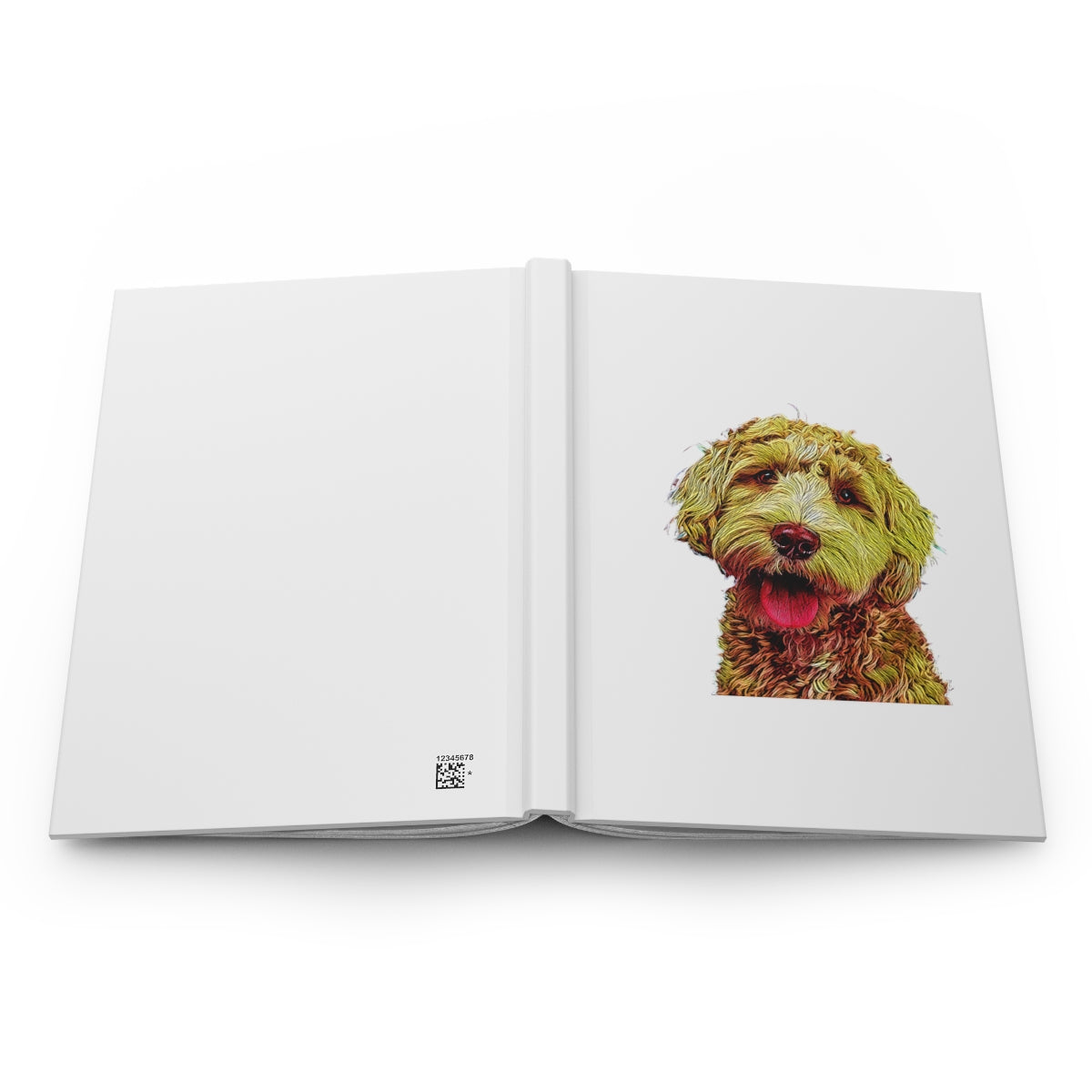 Hard cover notebook, Dotted Paper Journal, Cute Dog Journal, Dog, Lined Notebook, Lined Journal, Stationary, Empowerment Joural - The Good Life Vibe