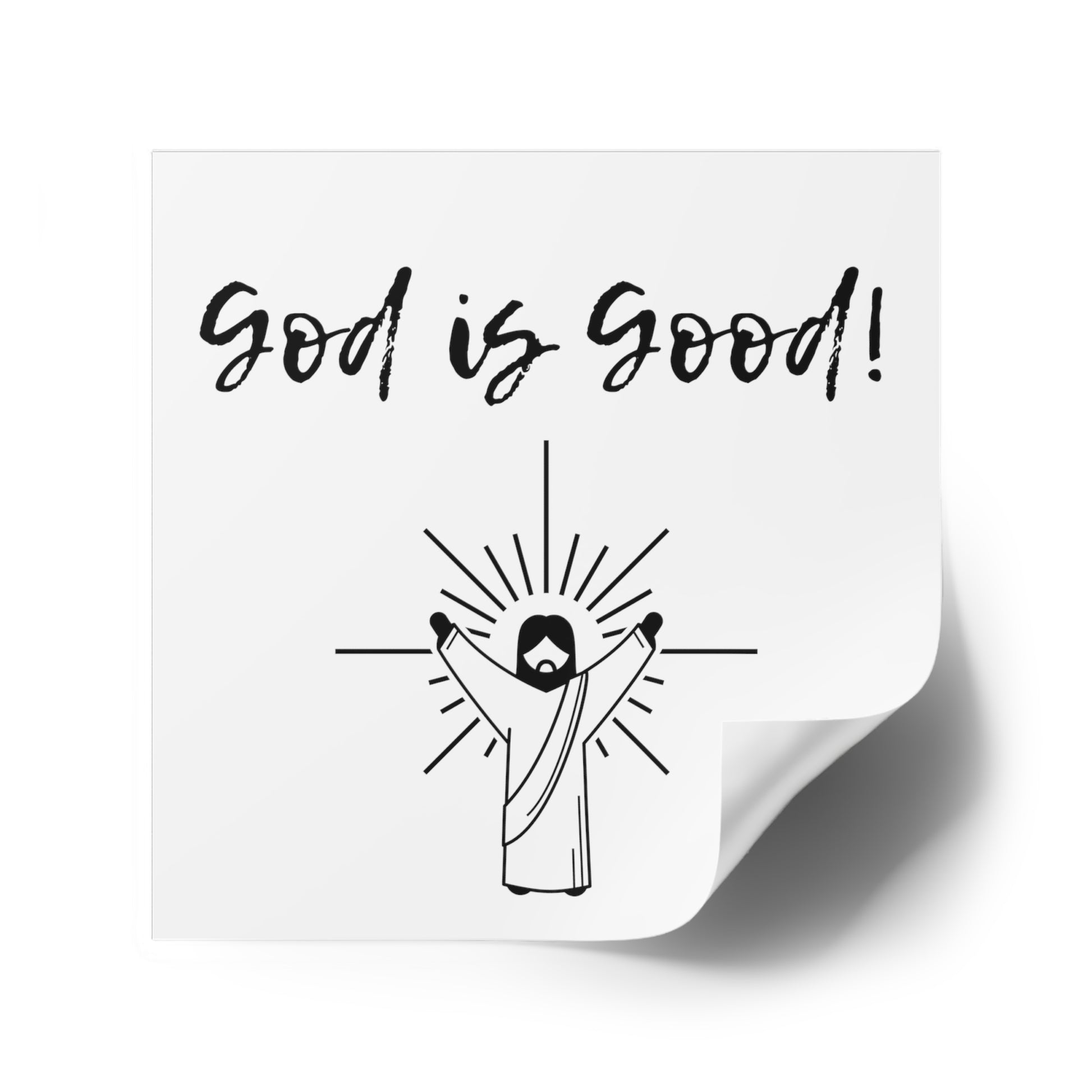 God Is Good Sticker, Christian Sticker,  Laptop, Phone, Notebook Sticker, Faith Sticker, Gift for Christian, Bible Verse, Religious Stickers - The Good Life Vibe