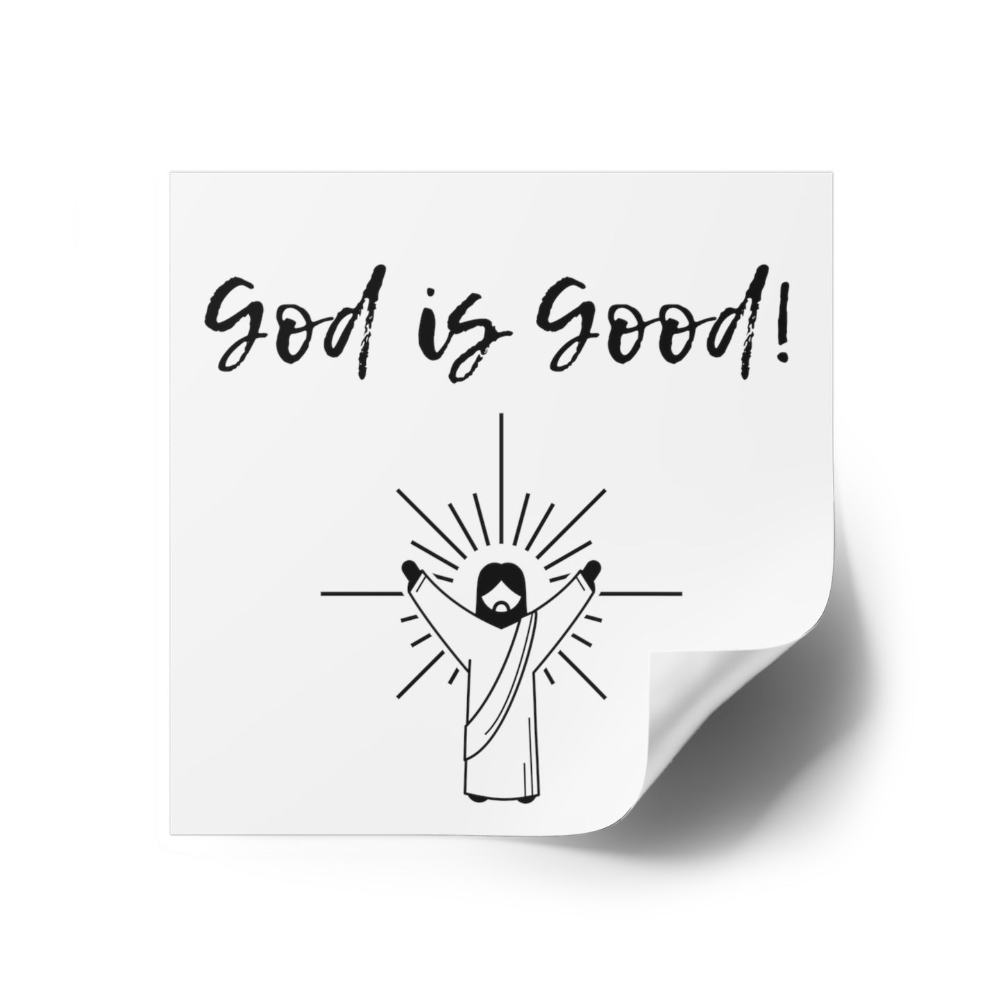 God Is Good Sticker, Christian Sticker,  Laptop, Phone, Notebook Sticker, Faith Sticker, Gift for Christian, Bible Verse, Religious Stickers - The Good Life Vibe