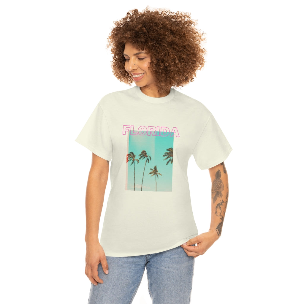 Flordia Tee Florida Shirt Preppy Clothes Trendy Shirts Aesthetic Shirt Beachy Tee Cute Comfy Clothes Palm Tree Shirt - The Good Life Vibe