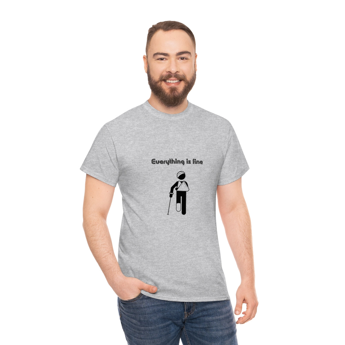 Everything is Fine Tshirt, I'm Fine Everything is Fine, Sarcastic Tshirt, Funny Tshirt, Recovering From Surgery Tshirt, Physical Therapy Tee - The Good Life Vibe
