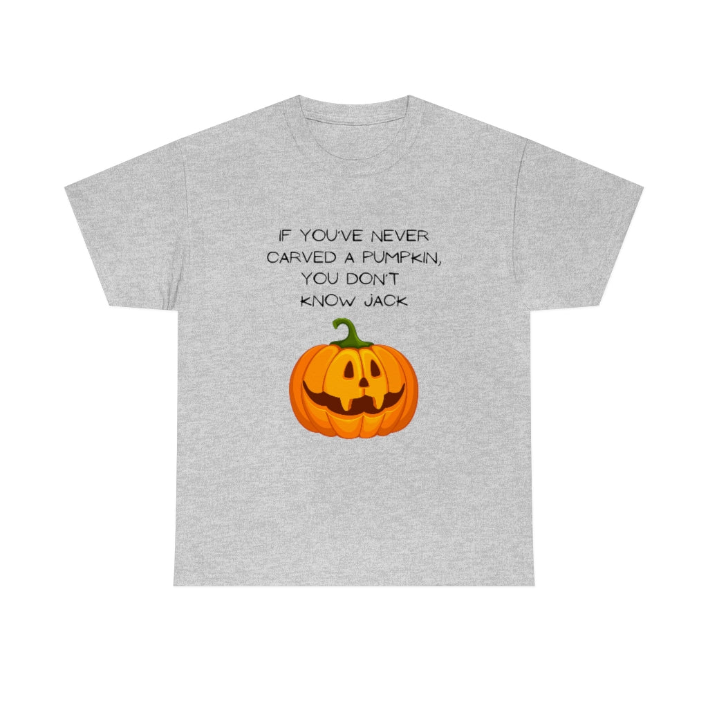 Halloween Fall Spooky Pumpkin Jack O' Lantern Funny Slogan Trendy Gift Heavy Cotton Tee - The Good Life Vibe