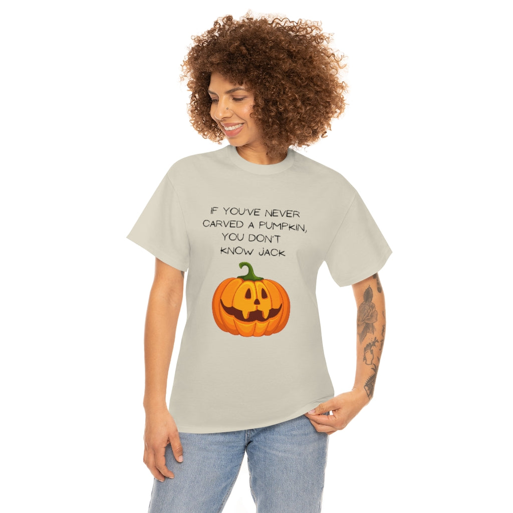 Halloween Fall Spooky Pumpkin Jack O' Lantern Funny Slogan Trendy Gift Heavy Cotton Tee - The Good Life Vibe