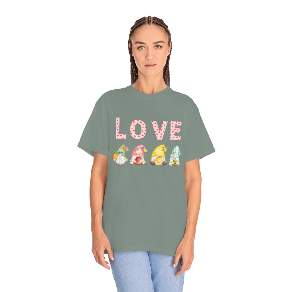 Love Gnomes Comfort Colors T-Shirt Preppy Cute Tee Trendy Graphic Tee - The Good Life Vibe