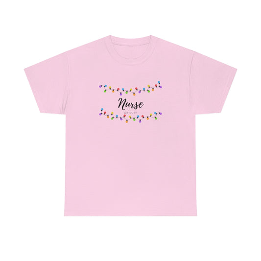 Nurse On Duty Tee Christmas Tee Nurse Christmas Shirt Christmas Lights Tee Nurse Tshirt Cute Christmas Nurse Tee - The Good Life Vibe