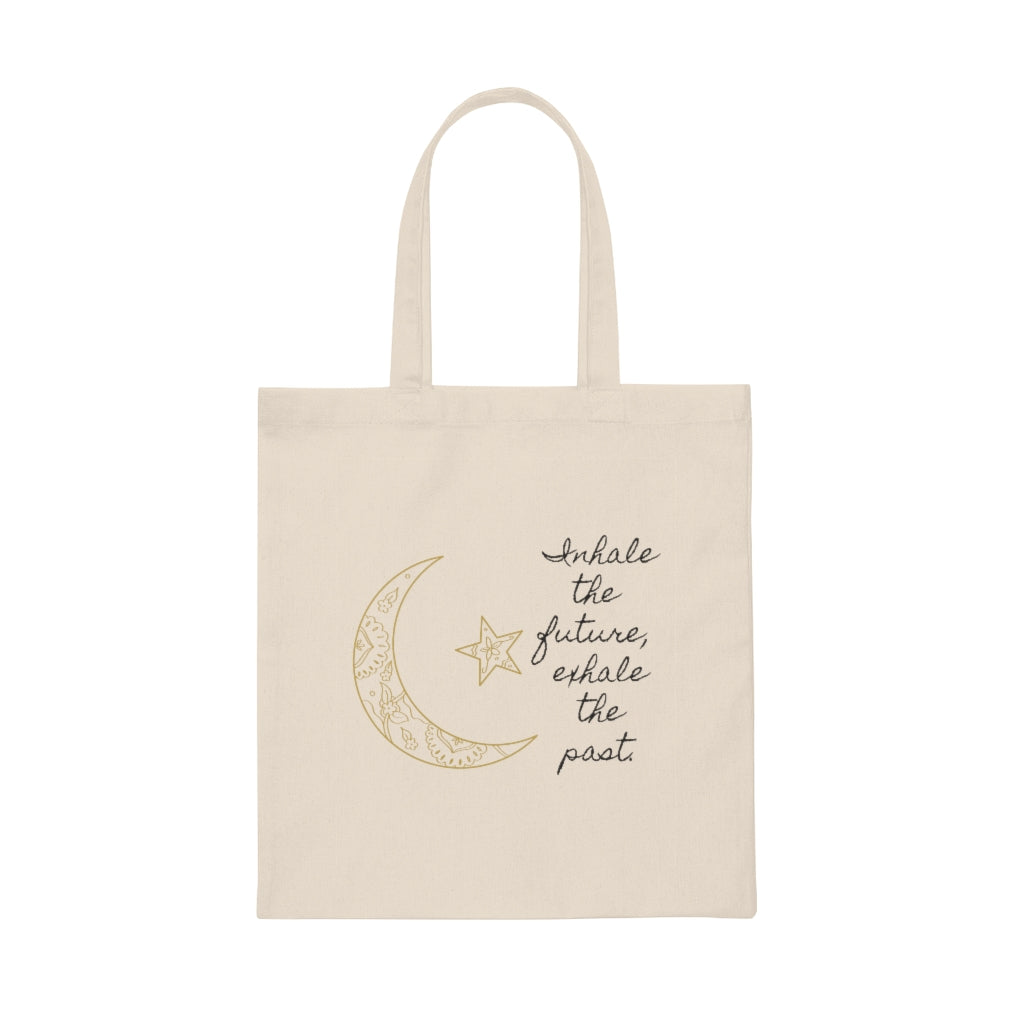 Inhale The Future Exhale The Past, Motivational Tote Bag, Motivational Bag, Gym Bag ,Gym Motivation, Motivation Tote Bag Affirmation Tote - The Good Life Vibe