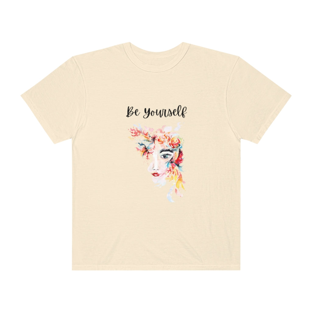 Be Yourself T-shirt Trendy Graphic Tshirt Motivational Womens Tee Colorful Face Shirt - The Good Life Vibe