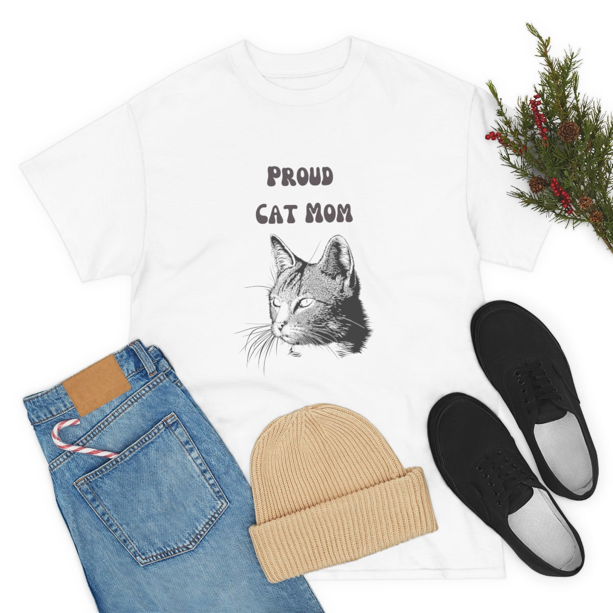 Proud Cat Mom Shirt, Cat Mom,  Funny Tshirt, Cat Owner Shirt, Cat Lover Tshirt, Cat People Tee, Gift for Cat Mom, Fur Mom Shirt, Fur Mom, - The Good Life Vibe