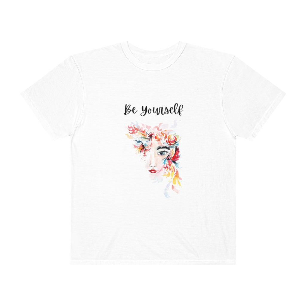 Be Yourself T-shirt Trendy Graphic Tshirt Motivational Womens Tee Colorful Face Shirt - The Good Life Vibe