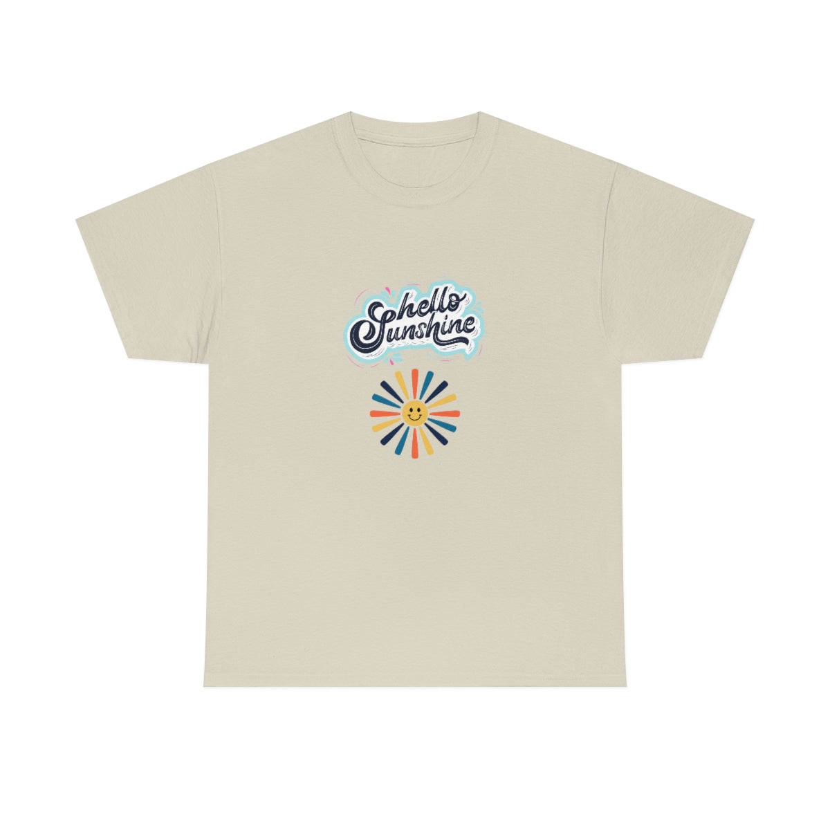 Hello Sunshine Tee, Retro Sunshine Tee, Vintage Graphic T-Shirt, Retro Sun Tshirt, Summer Shirt, Boho Shirt, Sunshine, Camping Shirt - The Good Life Vibe