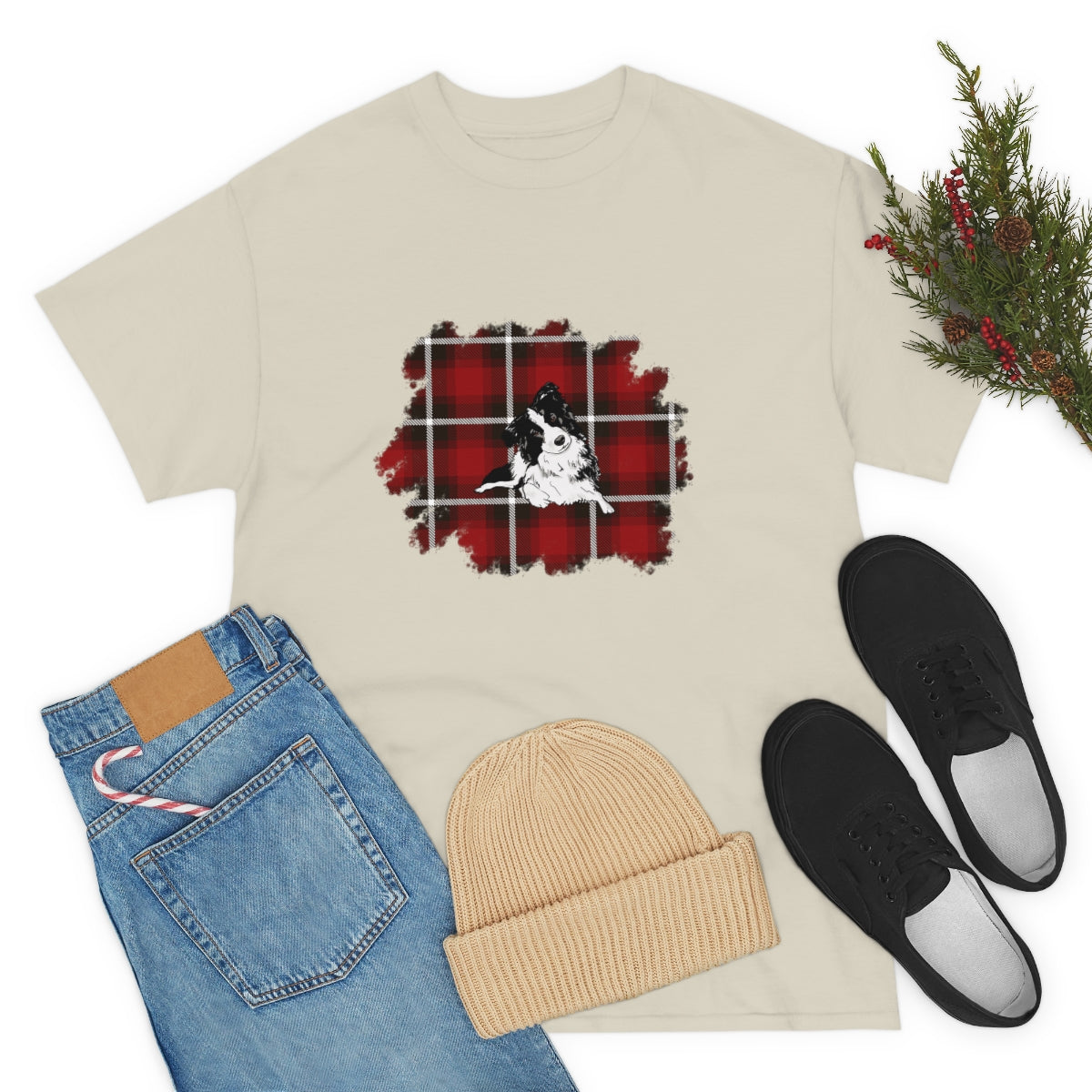 Buffalo Plaid Dog Shirt, Christmas Dog Shirt, Shirt for Dog Lover, Gift for Dog Lover, Unisex Christmas Shirt, Buffalo Plaid Shirts, Dog Mom - The Good Life Vibe