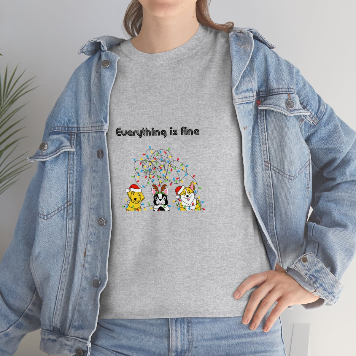 Everything is Fine Tshirt, I'm Fine Everything is Fine, Christmas Shirt, Funny Christmas Shirt, Sarcastic Tshirt, Funny Tshirt, Gift for Her - The Good Life Vibe